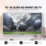 شاشة نيكاي 75 بوصة - UHD , SMART , 4K اندرويد - موديل UHD75SLED