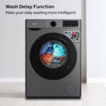 ⁦امبكس غسالة أوتوماتيك تحميل أمامي سعة 8 كيلو , 11 برنامج , قفل أمان للأطفال , انفرتر - WM0800FS⁩ - الصورة ⁦3⁩