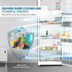 ⁦نيكاي ثلاجة ببابين 4.66 قدم , 132 لتر - فضي - NRF170N23S⁩ - الصورة ⁦5⁩