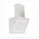 شفاط البا جداري ديزاين 60 سم ابيض مع اطار خارجي ستيل - MODERN WHITE60-1000 - الصورة 2