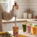 ⁦خلاط ريبون يدوي 1000 واط متعدد الوظائف 5 في 1 - أبيض - RE-2-185⁩ - الصورة ⁦3⁩